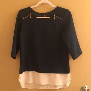 3/4 Sleeve Business Casual Green Top